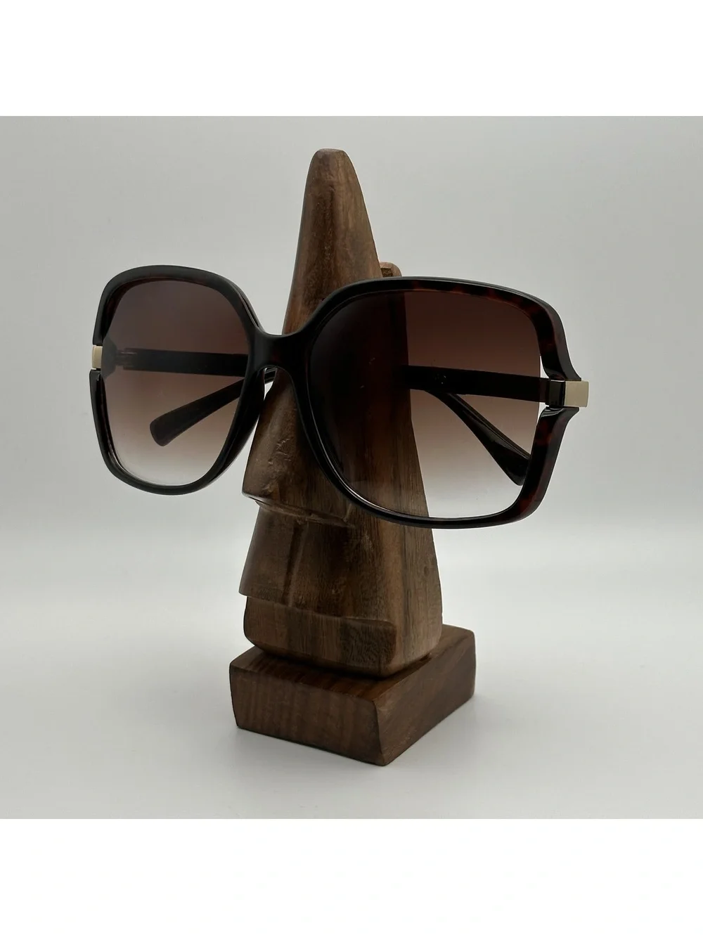 Jessica Simpson Oversized Square Tortoise Brown Sunglasses with Gradient Lenses